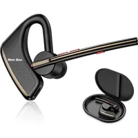 NewBee M50 Einohr-Funk-Headset, Freisprechen | BT5.2 | DSP-Anrufgeräuschunterdrückung, Gold - Gold