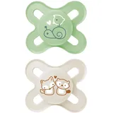 MAM Original Start Fopspeen Silicone Unisex 0-2 2 St Schnuller