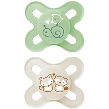 MAM Original Start Fopspeen Silicone Unisex 0-2 2 St Schnuller
