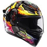 AGV K1 S Bezzecchi Integralhelm - Schwarz/Grau/Gelb/Pink / XXL