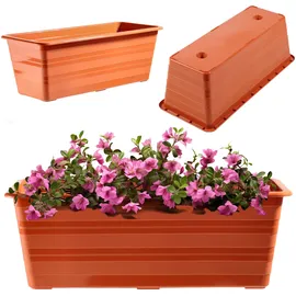 Kadax Blumenkasten 39,5 x 11 x 14 cm Rot