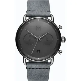 MVMT Blacktop Chrono Herren Uhr Armbanduhr Leder D-BT01-SGR | Gr.: onesize