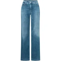 MAC Dream Wide Leg Jeans in mittelblauer Waschung-D38 / L32