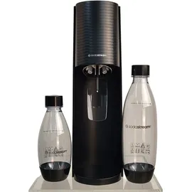 Sodastream Terra black + PET-Flasche 2 l + PET-Flache 1 l + Zylinder