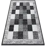 RugsX Teppich Bcf Morad Rafia Rechtecke, Geometrisch - Grau Grey 200x300 Cm