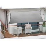Floracord Balkonsonnensegel Anthrazit 270 cm x 140 cm