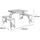 marbueno summer Campingtisch Set Faltbar Grau