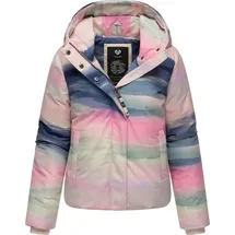 Ragwear Damen wasserdichte und atmungsaktive Winterjacke warme modische Outdoorjacke mit modischem Farbverlauf Amarrena YOUMODO Ecru Gr. M - M