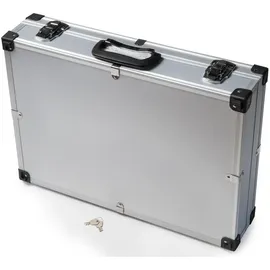 MC.Sammler Alukoffer Aluminium/Schaumstoff 40x29x10 cm silber