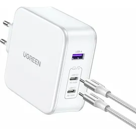 UGREEN Nexode 140W GaN Fast Charger+USB-C Cable wht Ladegerät