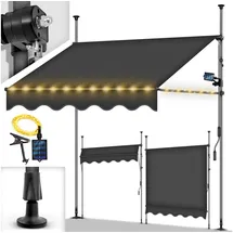 tillvex Klemmmarkise 400 cm grau