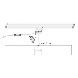 sebson Spiegelleuchte 15 W 1100 lm 4000 K Neutralweiß 80 cm
