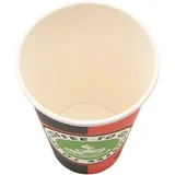 vidaXL Pappbecher 0,4 l Rot und Schwarz 1000 St.
