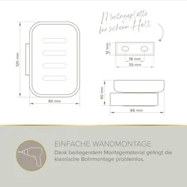 Lenz AURA Seifenschale Chrom