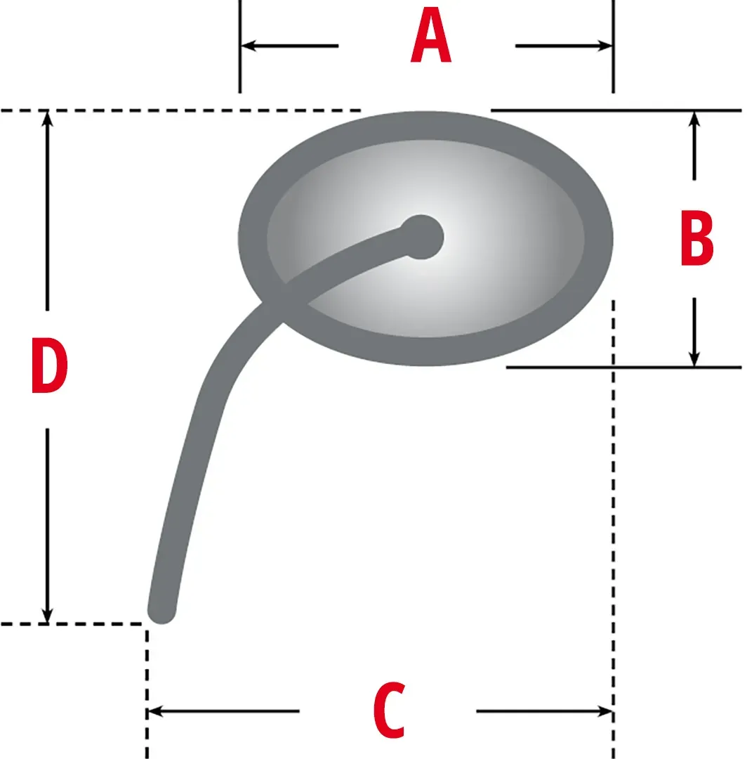 LSL LSL spiegel Clubman met LSL logo opdruk, zwart/rechts, zwart