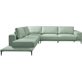belluti Ecksofa Stoff 5-Sitzer Dunkelgrau