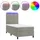 vidaXL Boxspringbett 100 x 200 cm Hellgrau