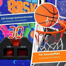 Costway Basketballkorb Lila