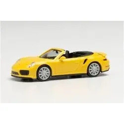 HERPA 028929-002 1:87 Porsche 911 Turbo Cabriolet, racinggelb