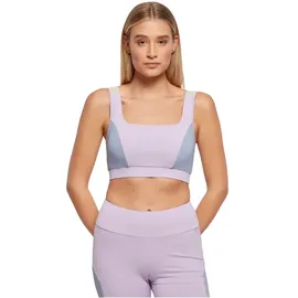URBAN CLASSICS Color Block Sport-bh Lilac / Viola Blue / Soft Sea Graass S