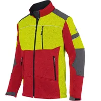 Kübler Strickjacke FOREST rot/gelb Form 1650 Größe XXL