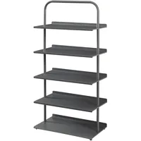 [en.casa] Schuhregal Poytya Stahl 119x60x32 cm Anthrazit