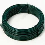 Niederberg Metall Spanndraht 2mm - Bindedraht Grün Ummantelt - Maschendraht Zaun Metall Draht
