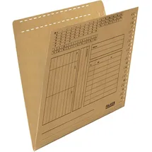 Falken Mappe, 100 Einstellmappen DIN A4 braun (A4, 100x)