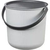 Plast Team Aufbewahrungseimer AKITA, 10 Liter, wolkengrau mit Deckel