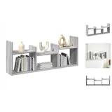 vidaXL Wandschrank 100x18x40 cm Grau Sonoma Holzwerkstoff