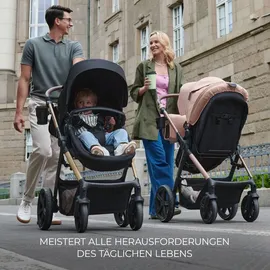 Kinderkraft MOOV 2 4-in-1 AIR Kombikinderwagen, Moonlight Grey, Kinderwagen 2 in 1