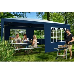 Casaria Festzelt Rimini 3x6m wasserabweisend Blau