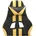 vidaXL Gaming-Stuhl Gold Schwarz