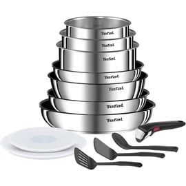 Tefal Ingenio Emotion Kochgeschirr-Set 13-teilig, Edelstahl, langlebige Antihaftbeschichtung,