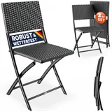 CASARIA Klappstuhl 60 x 43 x 43 cm grau 2 St.