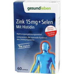 Gesund Leben Zink 15 mg+Selen Kapseln