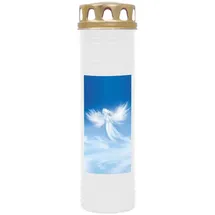 HS Candle Grabkerze 4 St. weiß Ø 7 cm x 26 cm