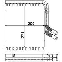 Mahle AH 167 000P Wärmetauscher Innenraumheizung u.a. passend für