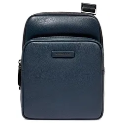 Piquadro Modus Special Umhängetasche Leder 19 cm  blau