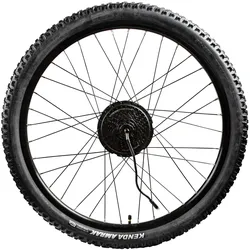 AGON Alpha Hinterrad Komplettrad Elektro Fahrrad Reifen mit Felge 27,5" x 2,20" Laufrad E Bike mit Motor UART und Kassette 24s