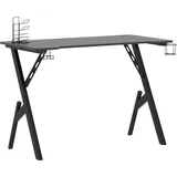 vidaXL Gaming-Schreibtisch Y-Gestell Schwarz / Rot