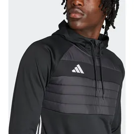 adidas Tiro 25 Essentials Winterized Training Kapuzenpullover - Black / White - XL