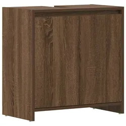 vidaXL Badschrank Braun Eichen-Optik 60x33x61 cm Holzwerkstoff