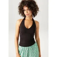 Aniston CASUAL Neckholdertop Schwarz 44