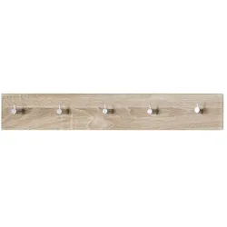 Wandgarderobe ¦ holzfarben ¦ Metall, MDF-Platte ¦ Maße (cm): B: 57 H: 8 T: 5