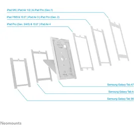 NeoMounts DS15-630WH1 Tablet-Halterung Universal Weiß