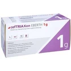 CEFTRIAXON Eberth 1 g Pulver z.Herst.e.Inj.-Lsg. 10 St