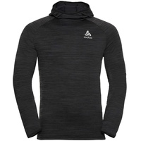 Odlo Herren Lauf-Sweatshirt "Millenium Hoody, black melange, M