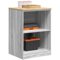 VidaXL Garagen-Aufbewahrungsschrank Grau Sonoma Massivholz Kiefer vidaXL402213