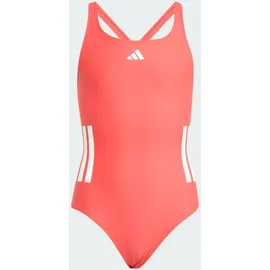 adidas 3-Streifen C-Back Badeanzug Semi Lucid Red/White 140